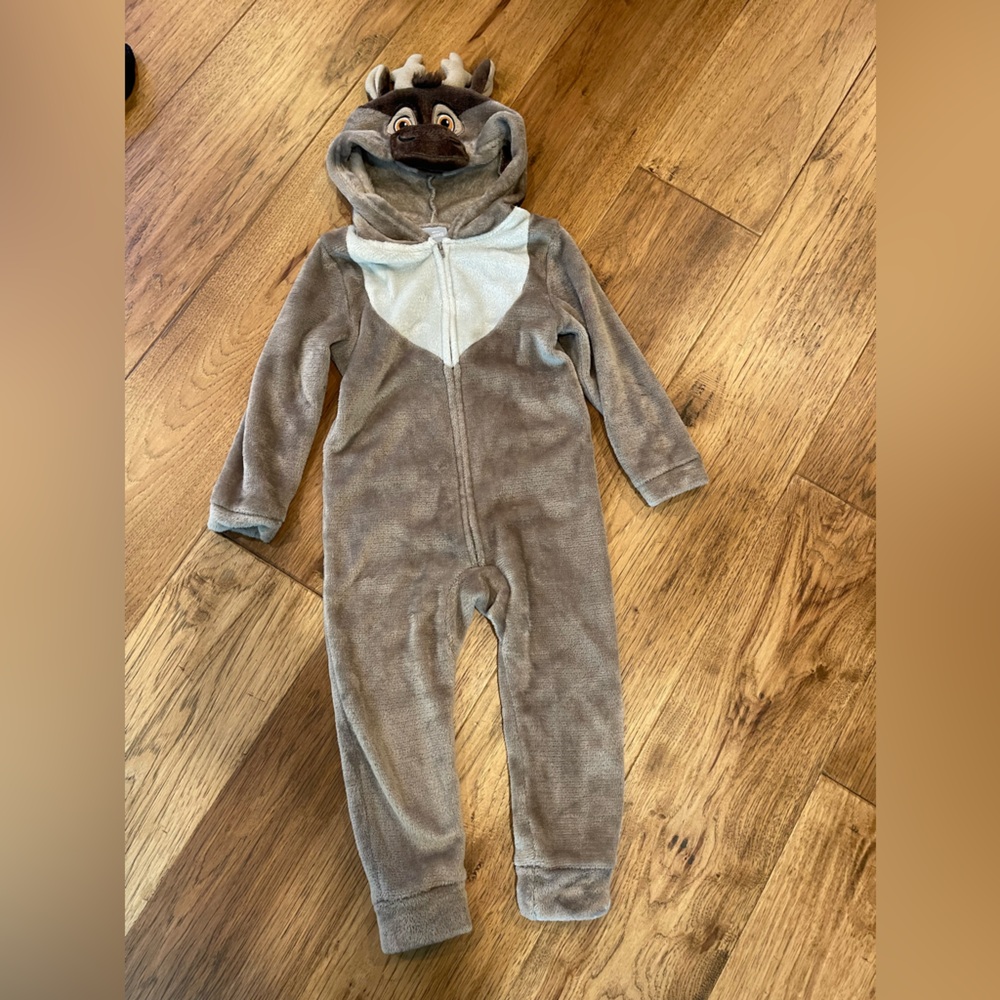 Sven Disney Frozen Tan Hooded Costume